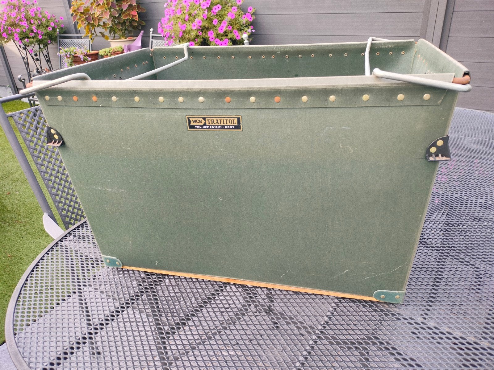 robuuste wcb-trafitol fiberbox vintage jaren '60, Huis en Inrichting, Ophalen