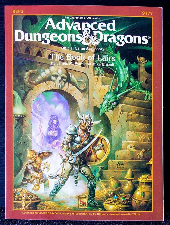 ADD First Edition-Game Acc. REF3 The Book of Lairs TSR 1986, Enlèvement ou Envoi, Comme neuf, Autres types, Livre ou Catalogue