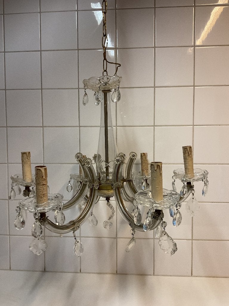Luchters in kristal imitatie, Ophalen, Overige materialen, Gebruikt, Klassiek