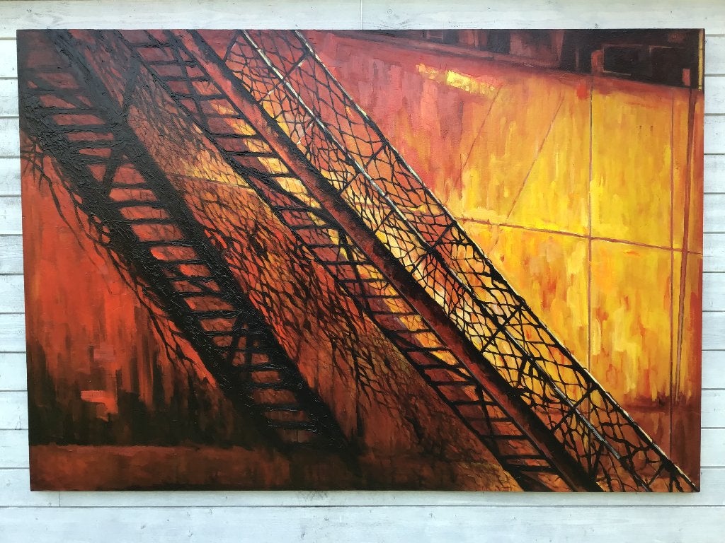 schilderij, Antiek en Kunst, Ophalen, Maritiem / water, Doek, Olieverf