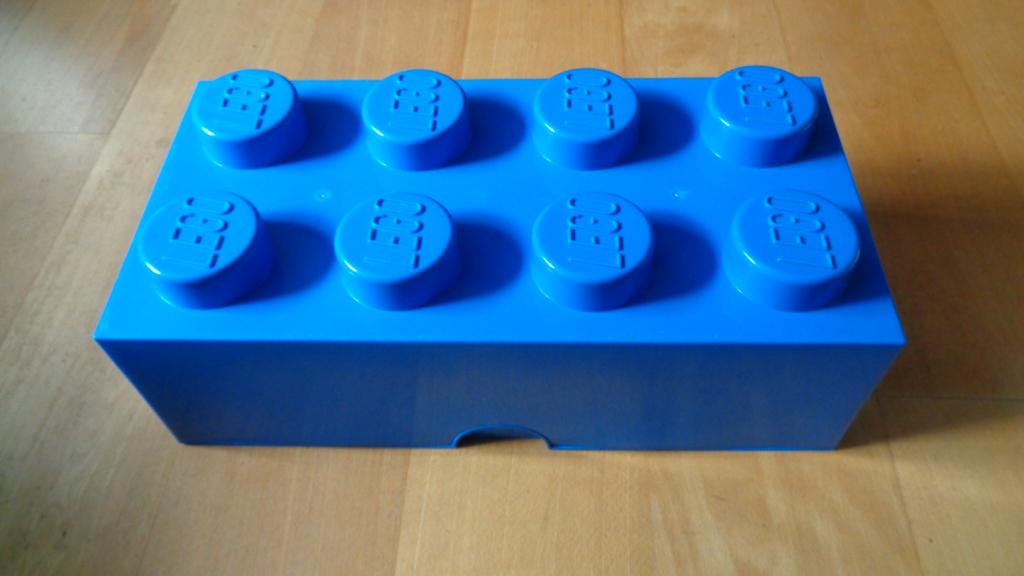 lego grote opbergbox blauw, Kinderen en Baby's, Speelgoed | Duplo en Lego, Ophalen, Overige thema's, Lego, Zo goed als nieuw