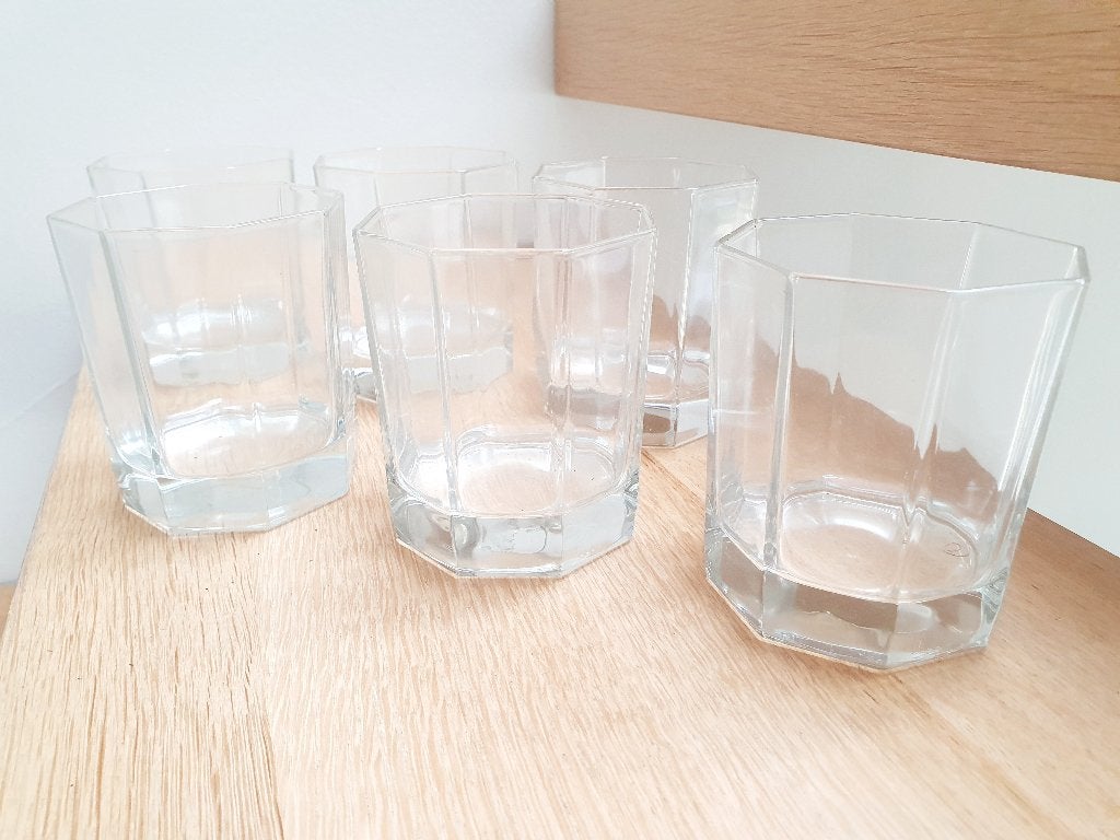 Lot de 6 verres à whisky vintage - Esso, Enlèvement ou Envoi