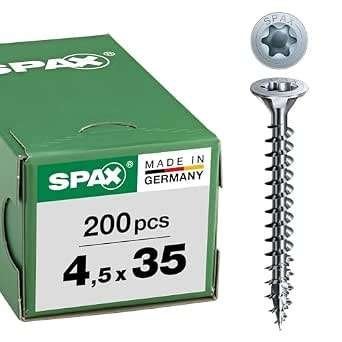 ABC SPAX-S Countersunk Screws 4.5 x 35 mm, Bricolage & Construction, Enlèvement, Neuf, Moins de 50 mm, Vis
