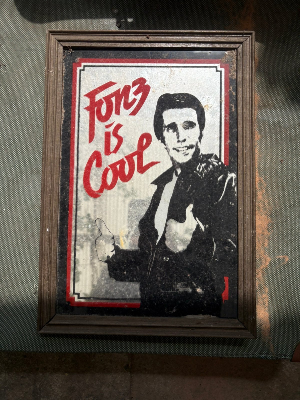 Vintage fonzie spiegel kader, Ophalen