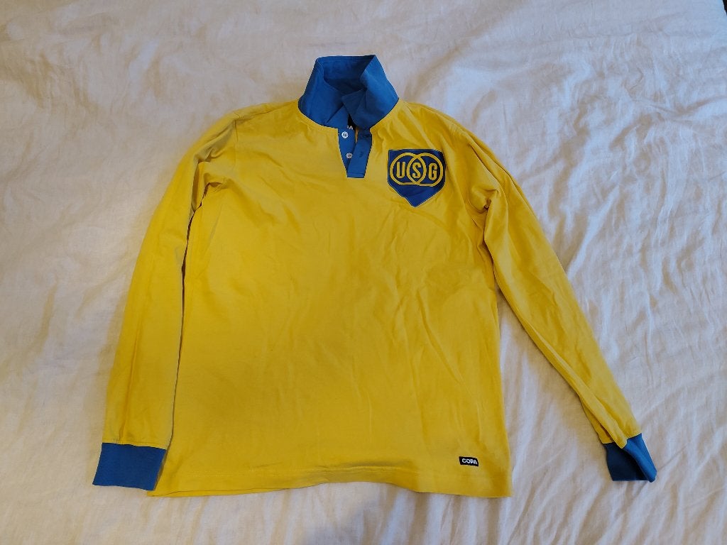 Maillot rétro de l'Union Saint-Gilloise : 125 ans, Vêtements | Hommes, Football, Comme neuf, Taille 48/50 (M), Copa