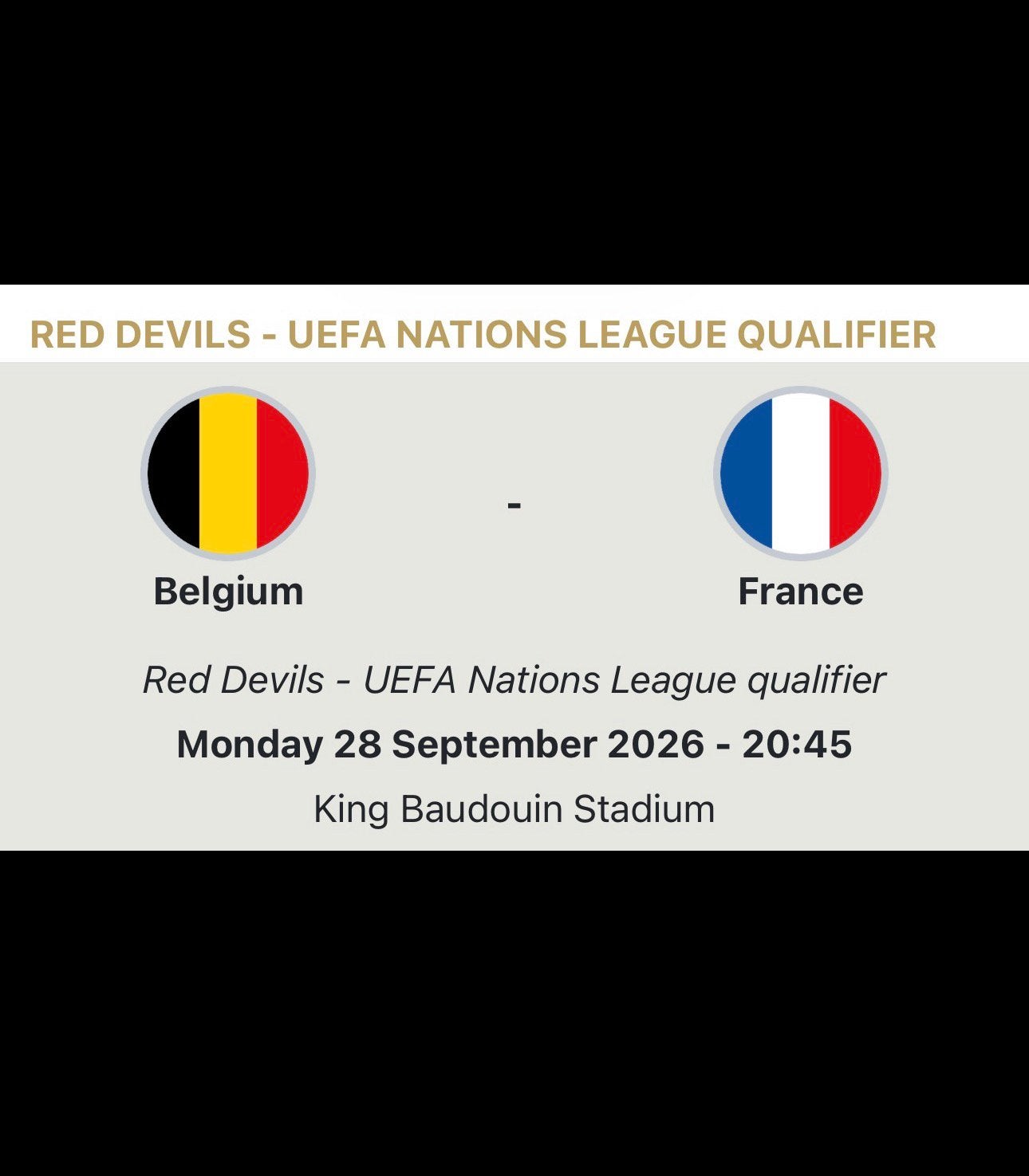 🇧🇪 België – Frankrijk 🇫🇷 | 1 ticket | €50, Tickets en Kaartjes, September