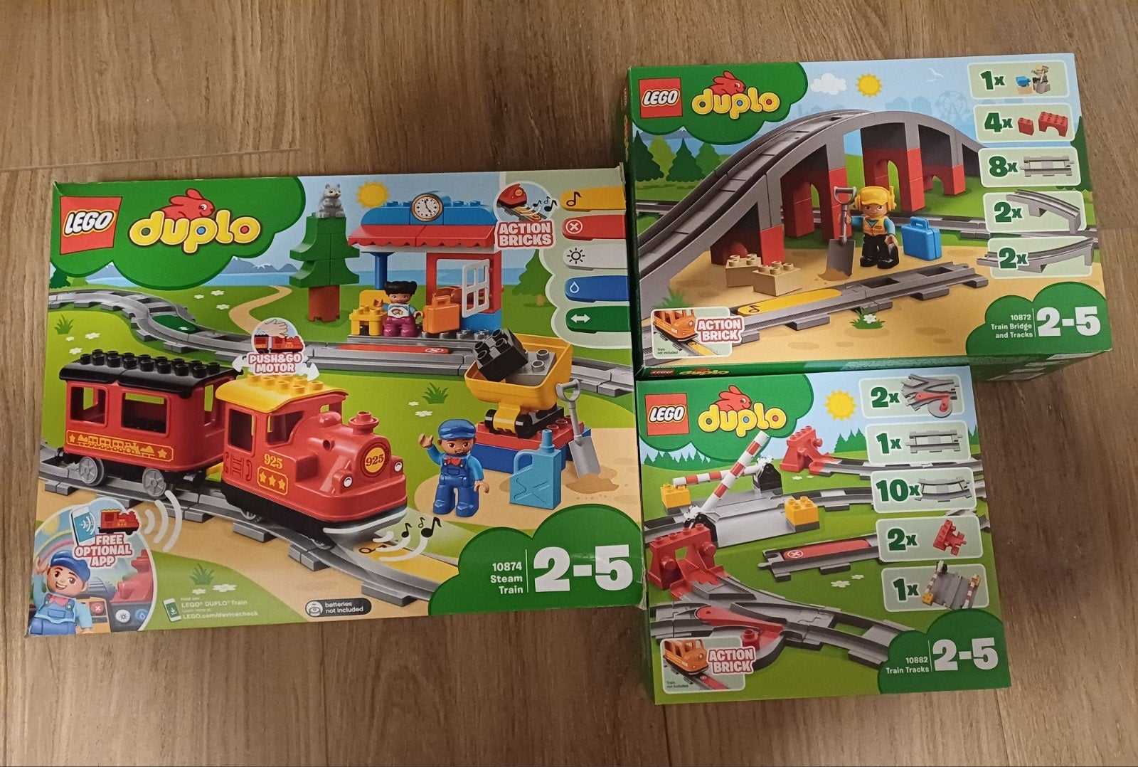 Duplo trein met extra sporen, Kinderen en Baby's, Speelgoed | Duplo en Lego, Ophalen, Zo goed als nieuw, Duplo