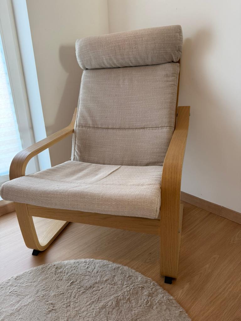 IKEA POANG schommelstoel – goede staat, Huis en Inrichting, Fauteuils, Zo goed als nieuw, Ophalen
