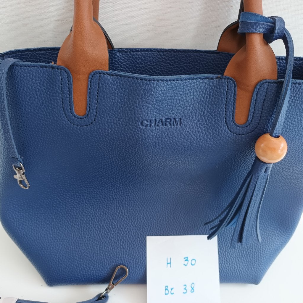 Dameshandtas zgan blauw, Ophalen of Verzenden, Zo goed als nieuw, Blauw, Handtas
