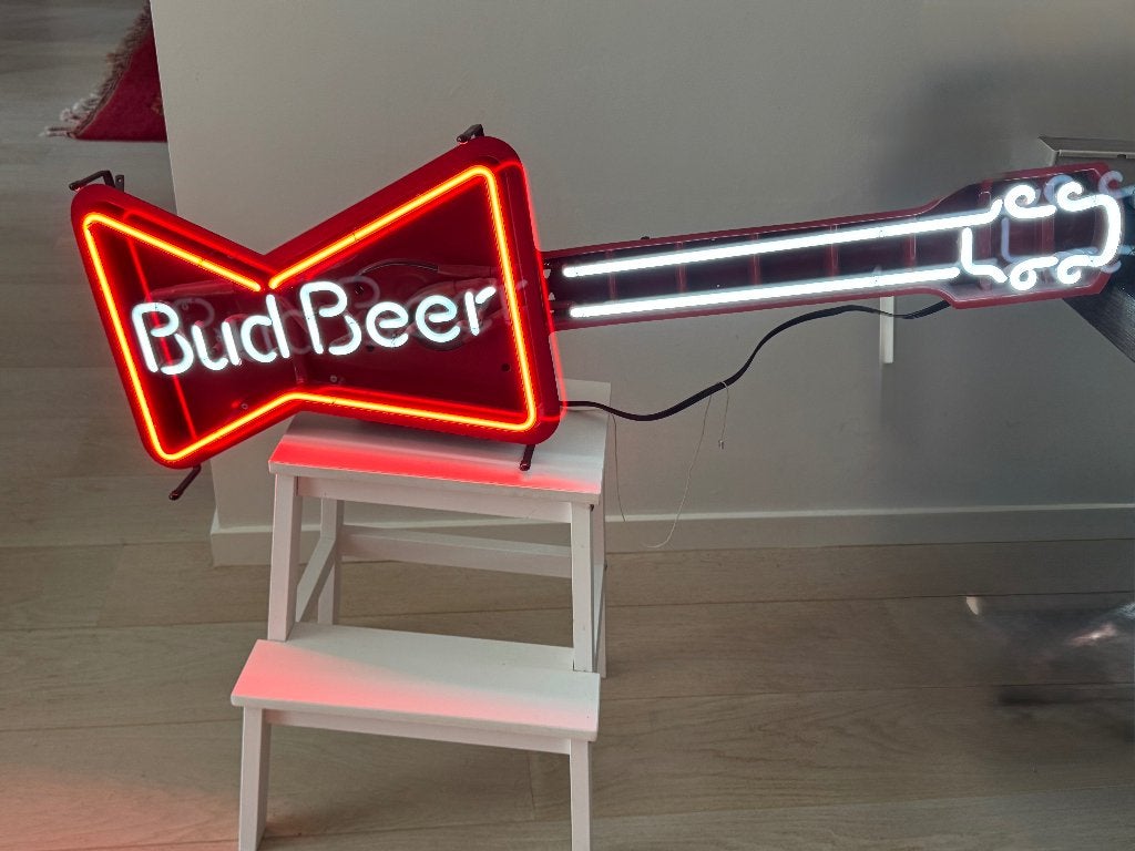 Budweiser Neon Gitaar, Divers, Divers Autre, Comme neuf, Enlèvement