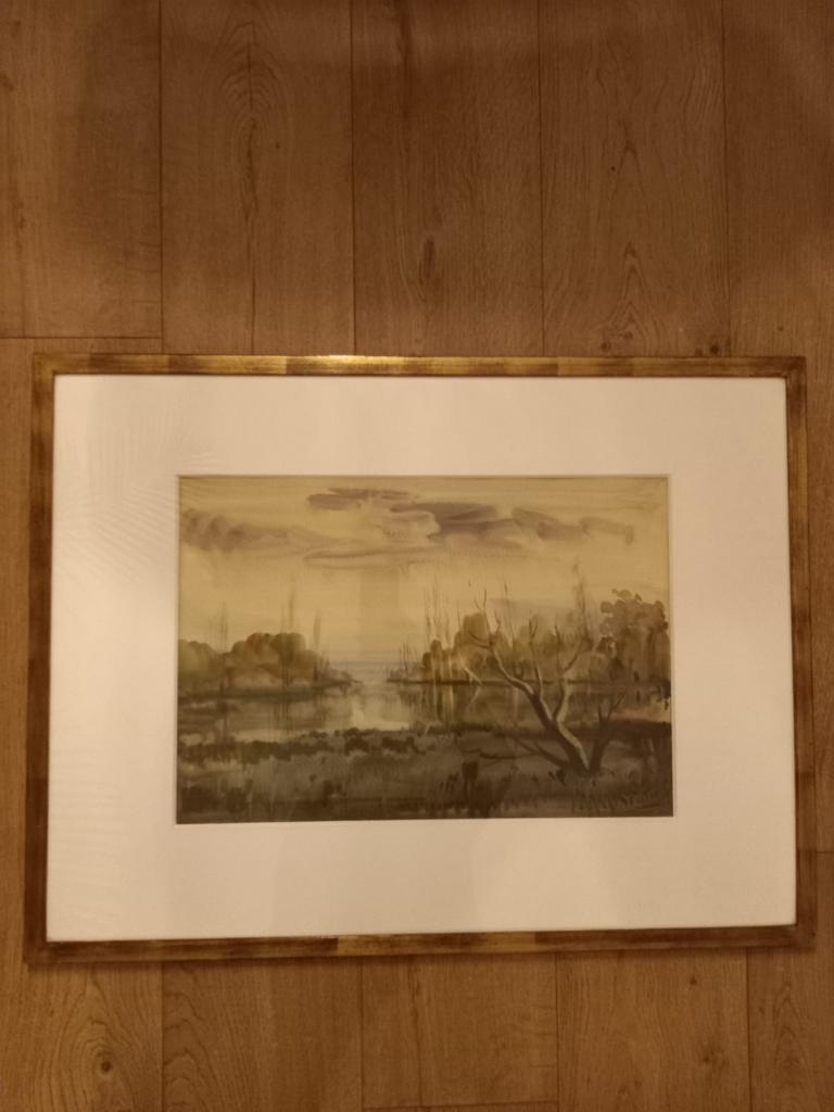 Zeer mooie aquarel  Joan Fustur  Gimpera, Antiek en Kunst, Kunst | Litho's en Zeefdrukken, Ophalen