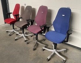 (26) Duurdere bureelstoelen verschillende kleuren, Huis en Inrichting, Ophalen, Gebruikt