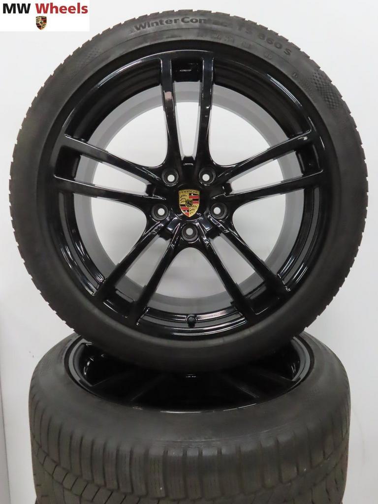 Originele Porsche Cayenne Coupe 21 inch velgen winterbanden, Auto-onderdelen, Banden en Velgen, Banden en Velgen, Winterbanden