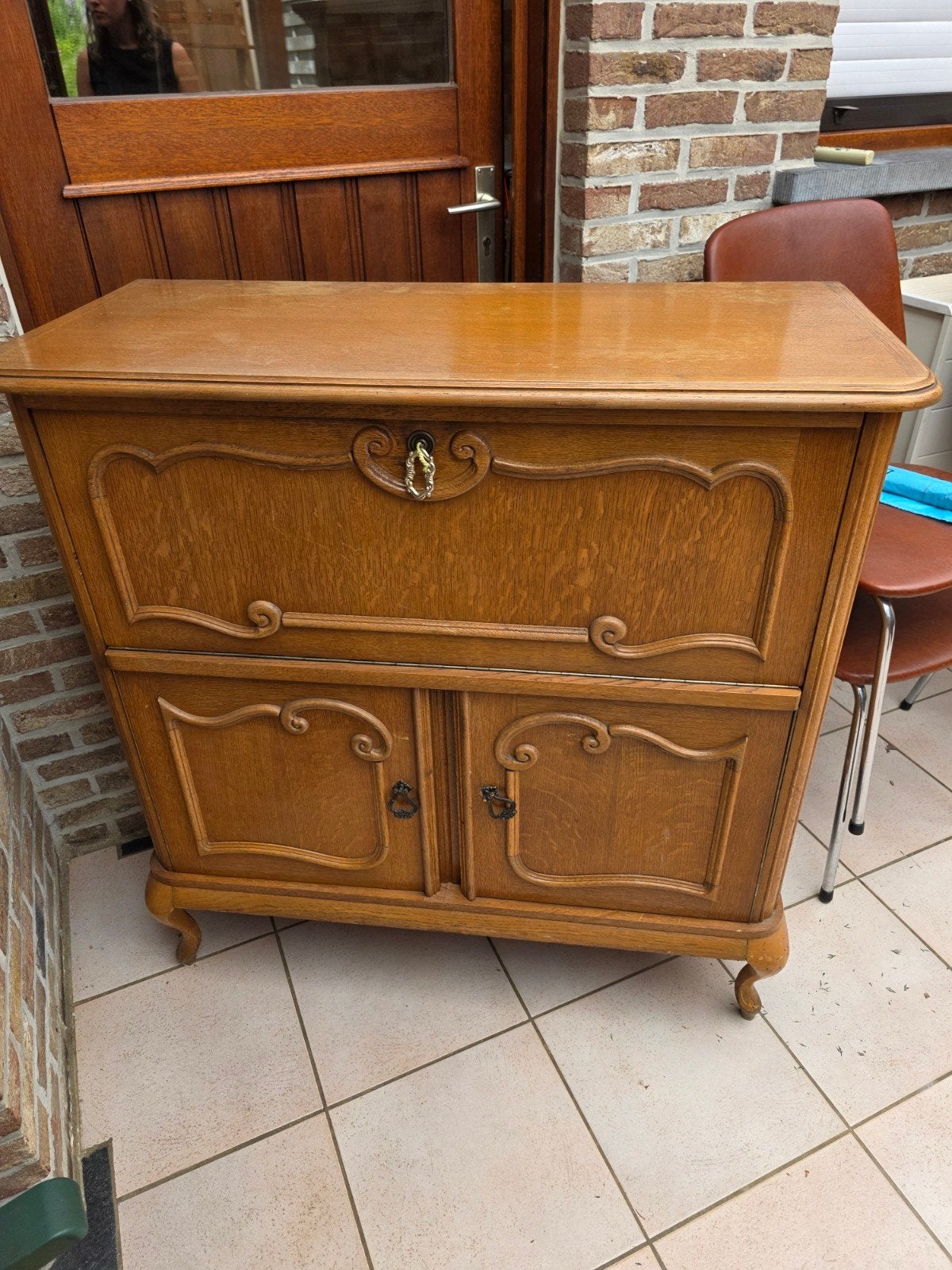 Bruine kast, Antiek en Kunst, Ophalen