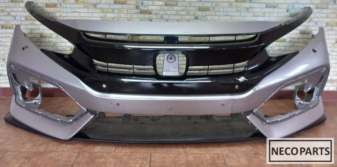 HONDA CIVIC X HB 2017_2020 VOORBUMPER GRİLL COMPLEET VOOR BU, Auto-onderdelen, Carrosserie, Bumper, Honda, Gebruikt, Ophalen of Verzenden