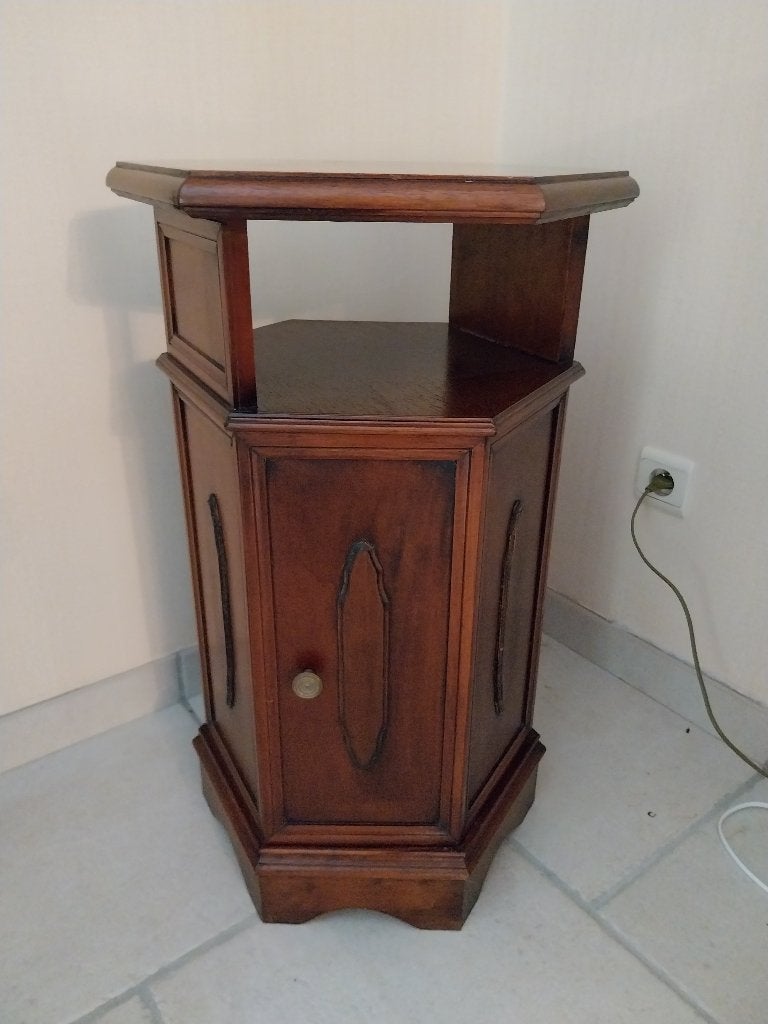 Klassiek zeshoekig houten kastje / telefoonkastje, Enlèvement