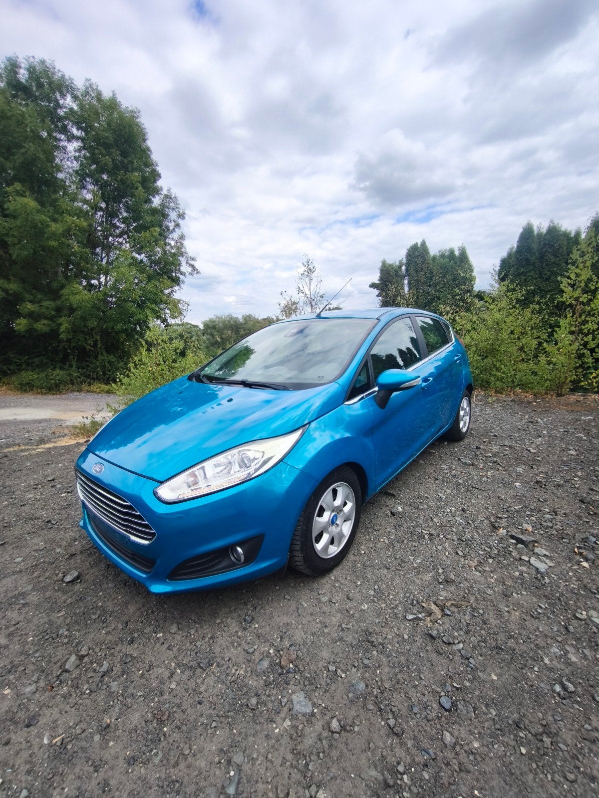 Ford Fiesta met keuring, Auto's, Voorwielaandrijving, Stof, Multifunctioneel stuurwiel, Blauw