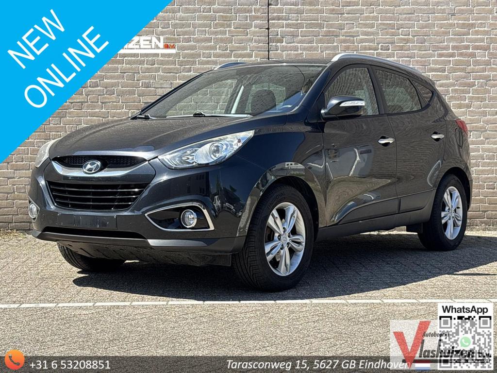 Hyundai ix35 1.7 CRDi Comfort | Cruise | Climate | Leder | S, Auto's, Hyundai, 135 g/km, Zwart, SUV of Terreinwagen, IX35