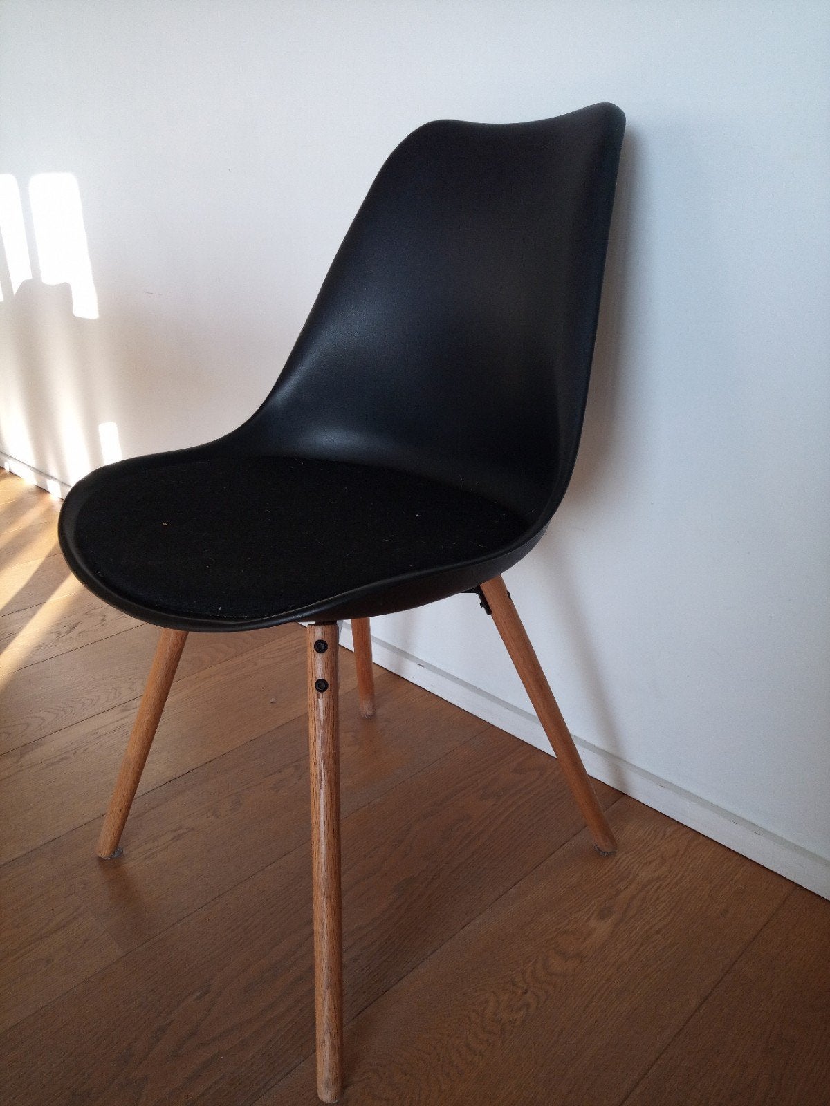 Kuipstoel zwart 8 stuks, Huis en Inrichting, Stoelen, Ophalen, Zwart, Stof