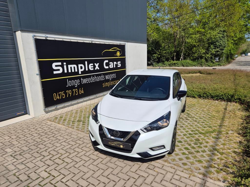 NISSAN MICRA 0.9 N- DESIGN MET GARANTIE in topstaat, Voorwielaandrijving, Stof, Euro 6, Wit