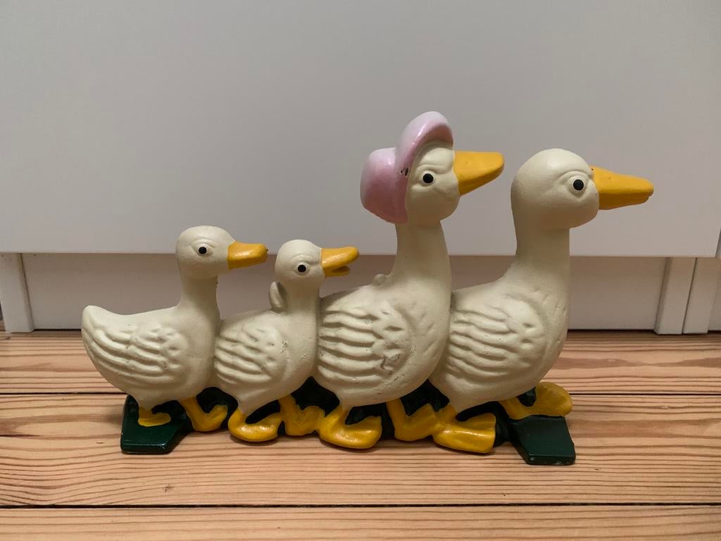 Eendjes in gietijzer, Verzamelen, Ophalen, Gebruikt