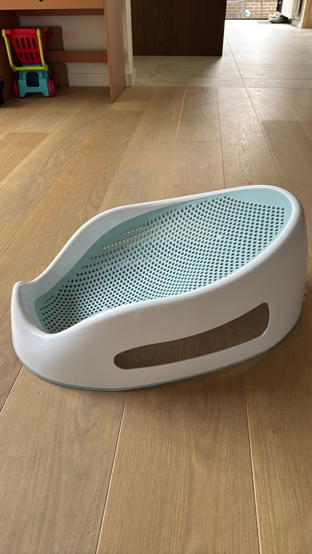 Angelcare Soft-Touch Blauw Badzitje, Ophalen, Zo goed als nieuw, Badje