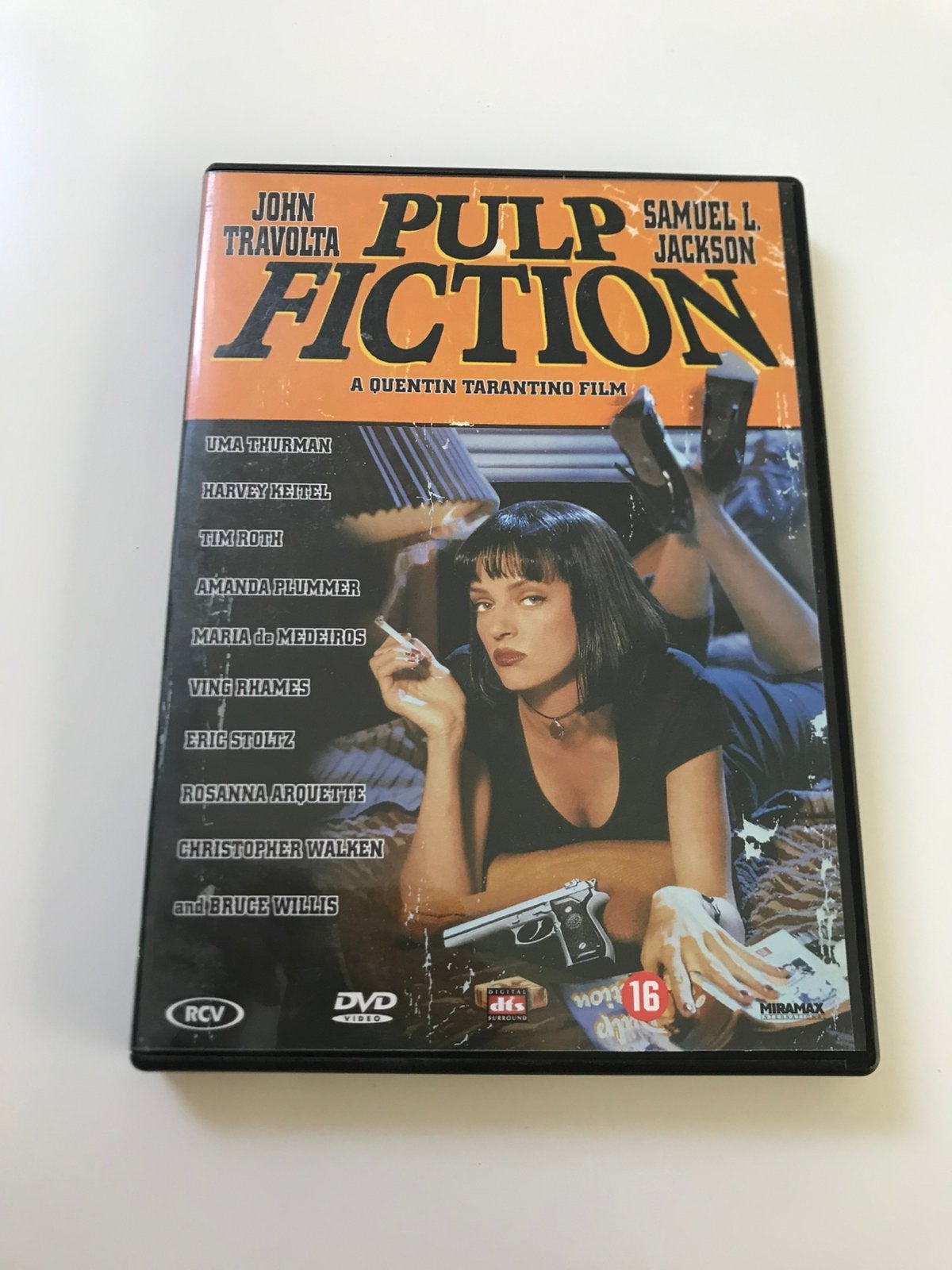 DVD Pulp Fiction, Cd's en Dvd's, Engels, Vanaf 16 jaar, Nederlands, Actiethriller