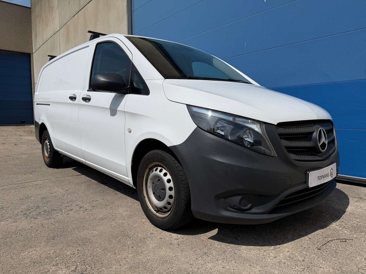 Mercedes-Benz Vito 114 CDI L2- Trekhaak - Airco (€18.174 ex, Auto's, 1907 kg, Wit, Mercedes-Benz, Bedrijf