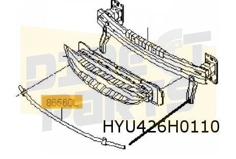 Hyundai i40 (8/11-5/15) Voorbumperversterking onder Originee, Auto-onderdelen, -, -, Nieuw, Bumper