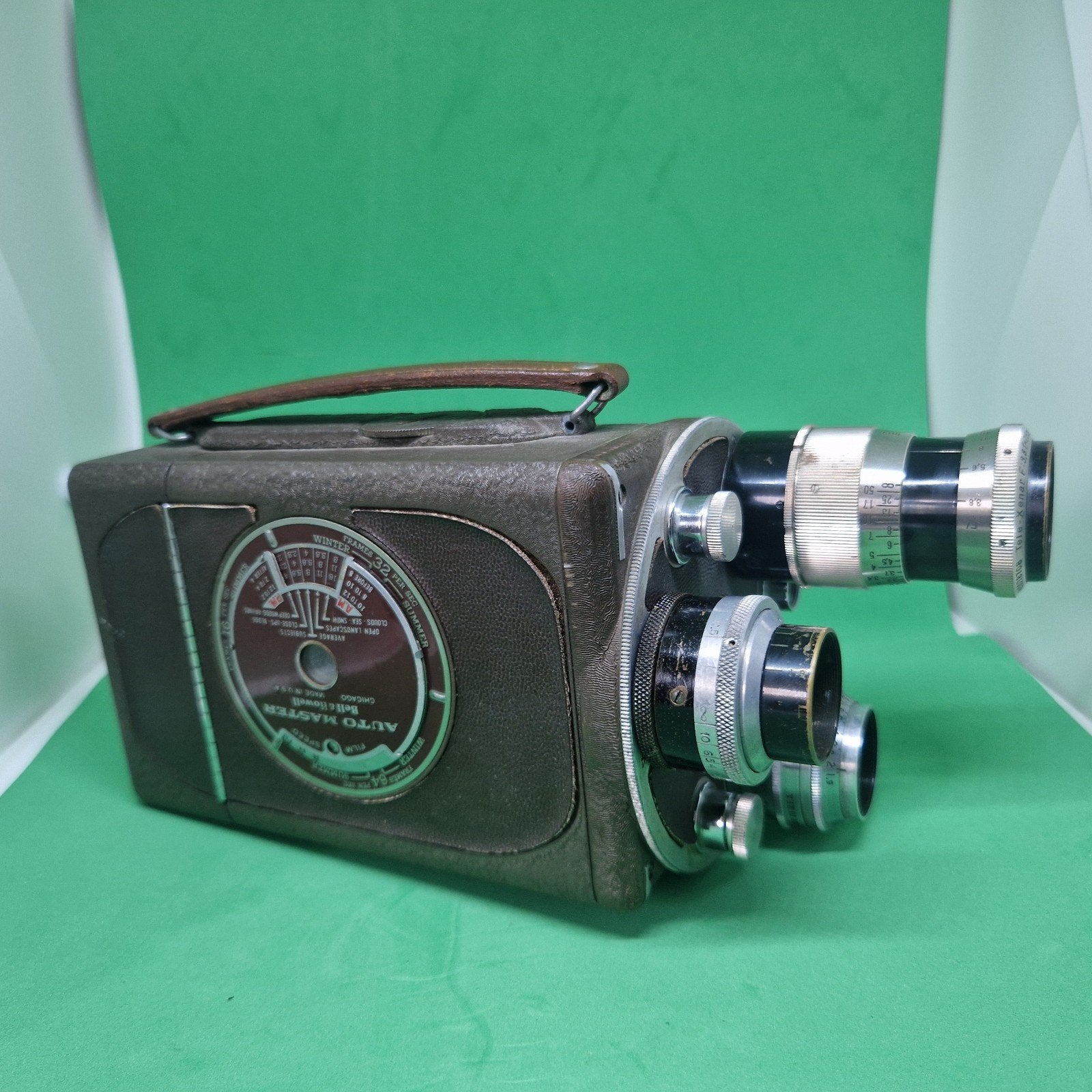 Bell & Howell 16mm filmcamera met 3 lenzen, Ophalen of Verzenden, Filmcamera