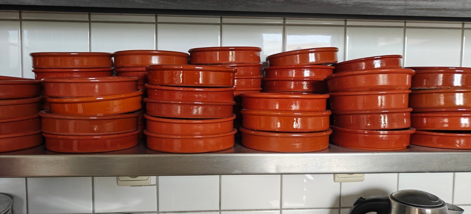 terracotta schalen, Ophalen