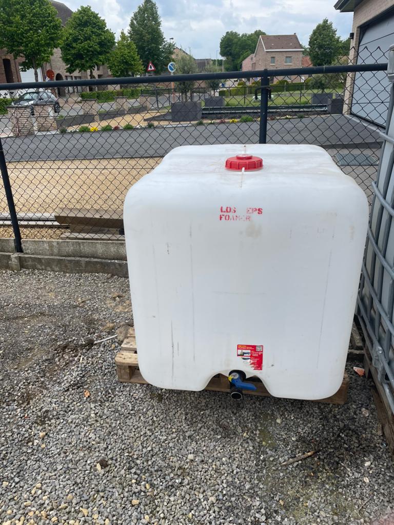 Ibc container 1000L, Ophalen of Verzenden, Zo goed als nieuw