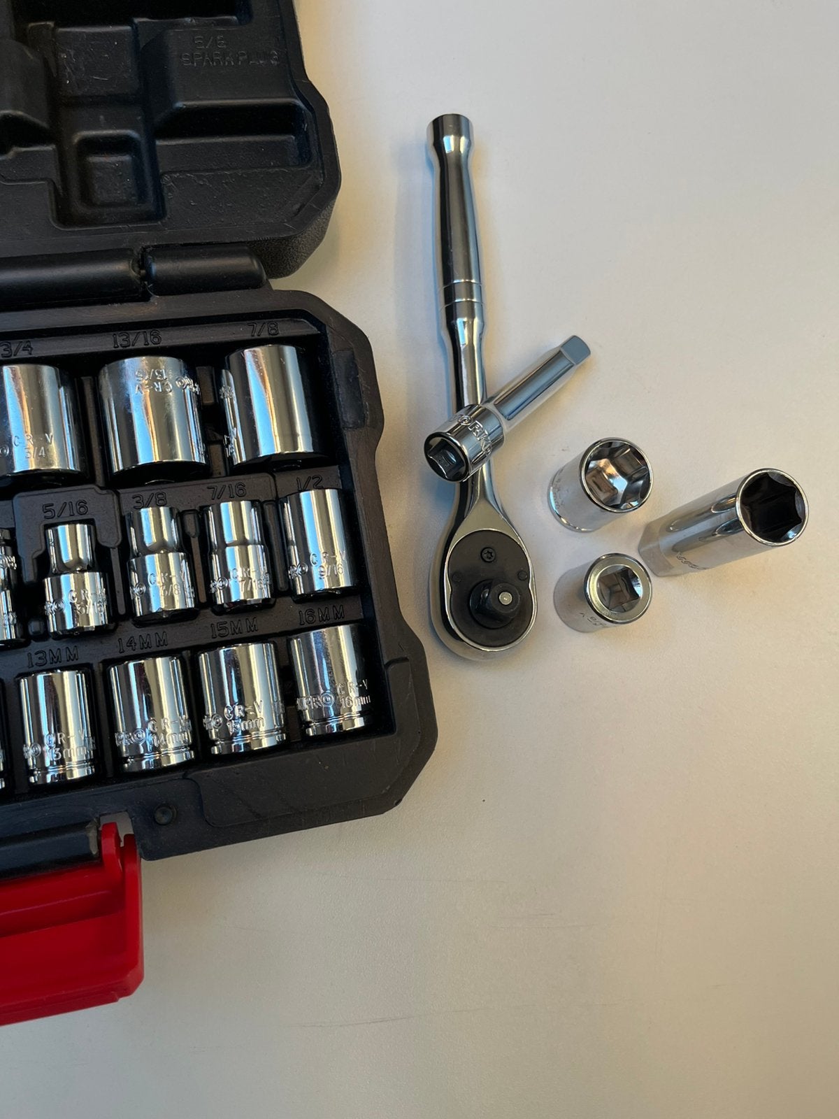 Coffret de clés à cliquet Workpro 3/8" (23 douilles), Enlèvement ou Envoi, Neuf