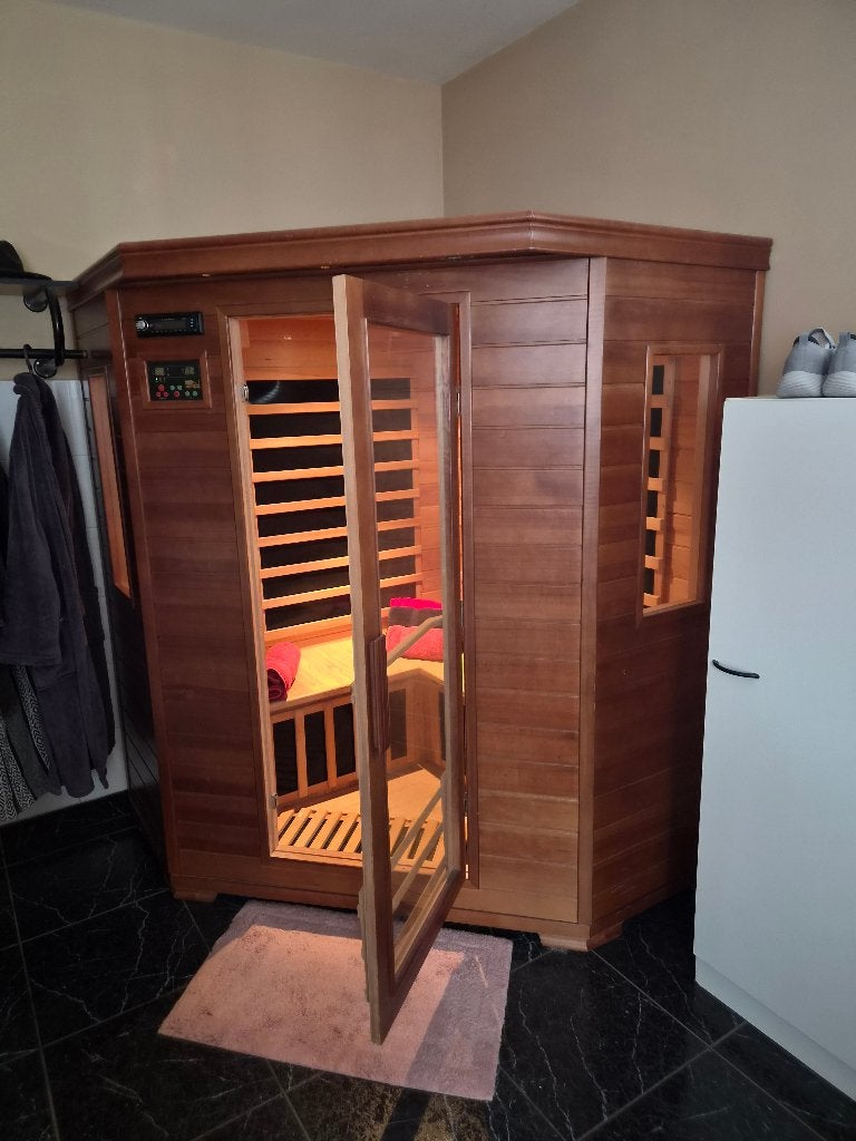 Infraroodcabine, Sport en Fitness, Sauna, Ophalen, Gebruikt, Infrarood, Complete sauna