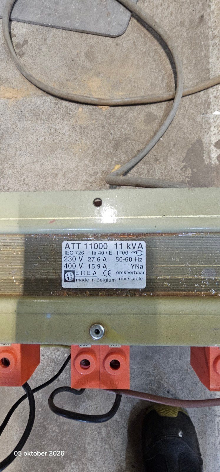 EREA ATT 11000 – 11 kVA 3-fase transformator, Ophalen, Gebruikt