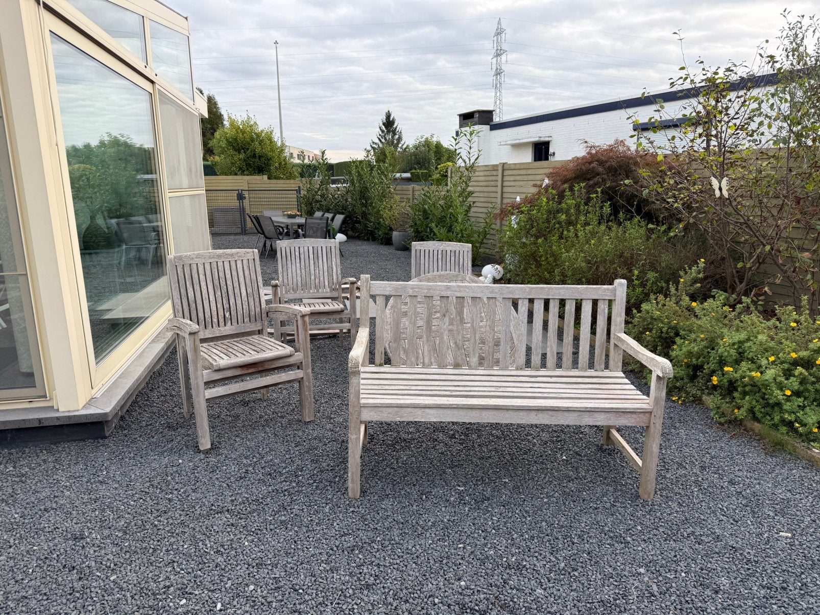 Magnifique ensemble de jardin en teck Teck massif, Jardin & Terrasse, Enlèvement, Utilisé
