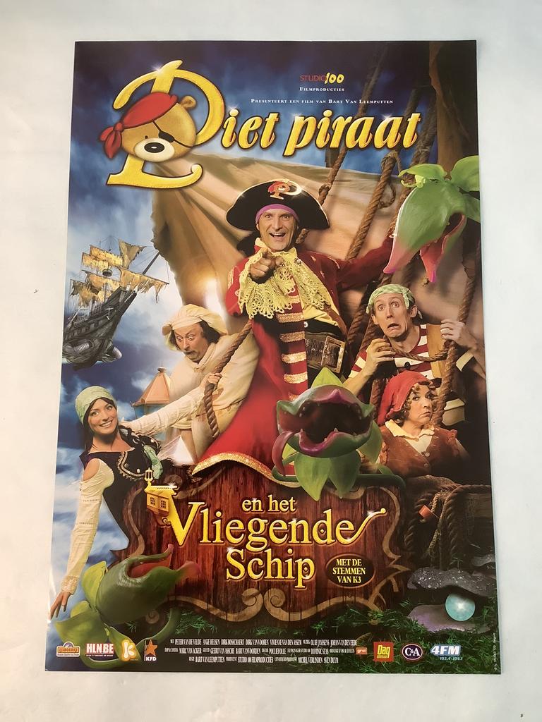 PIET PIRAAT  FILMPOSTER   40-60 cm, Ophalen of Verzenden