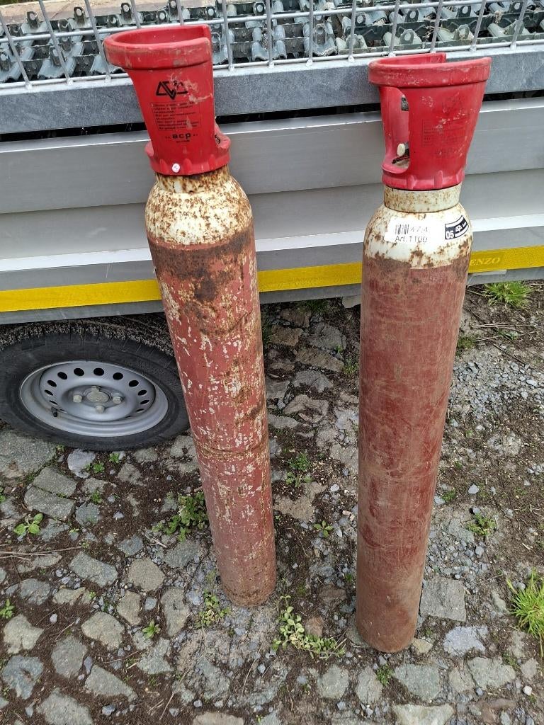 4 bouteilles pour chalimau ou chalumeau, Enlèvement, Utilisé, CO2