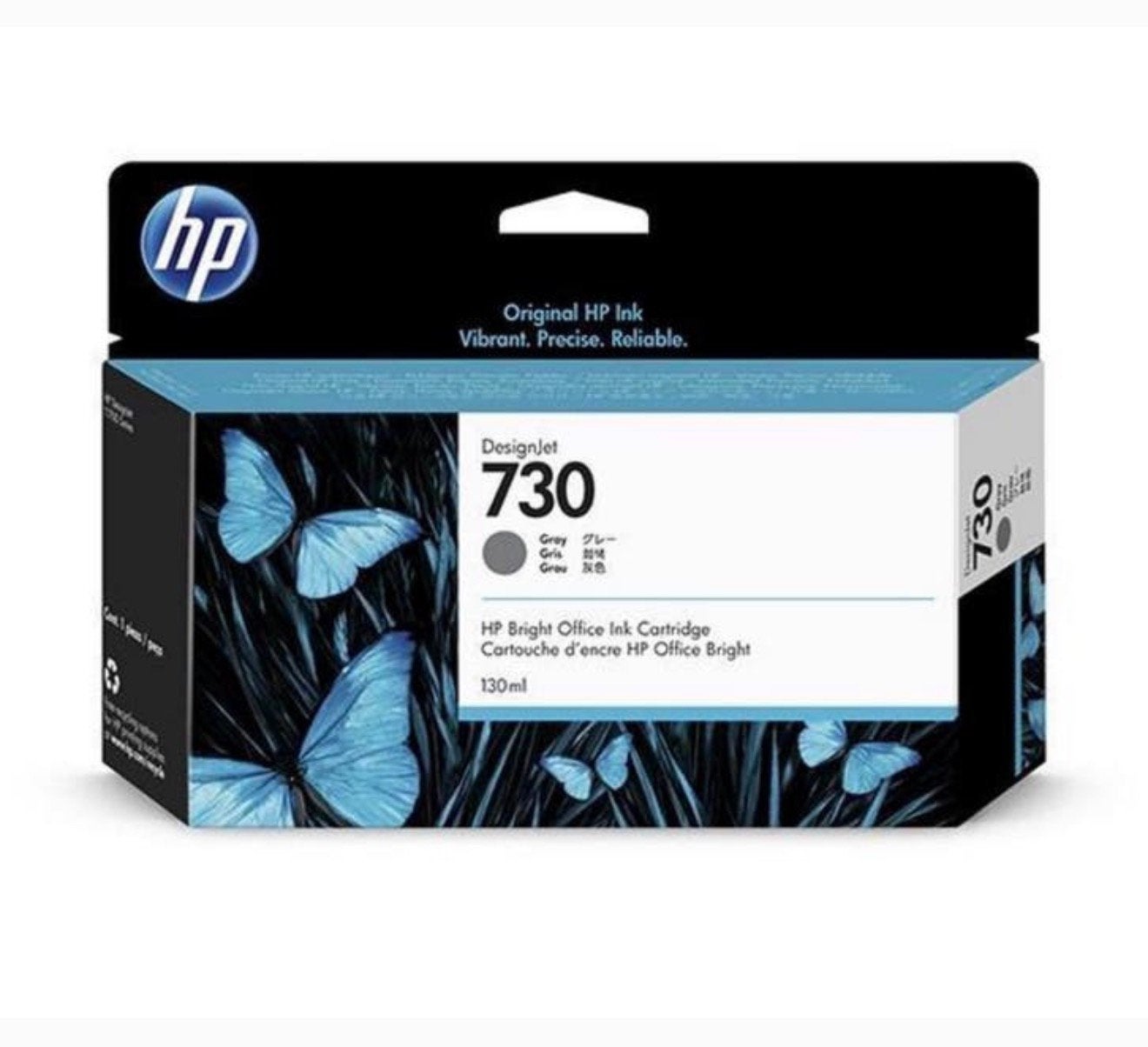 HP 730 (P2V66A) inktcartridge grijs (origineel) gray grey, Computers en Software, Ophalen of Verzenden, Nieuw, Cartridge