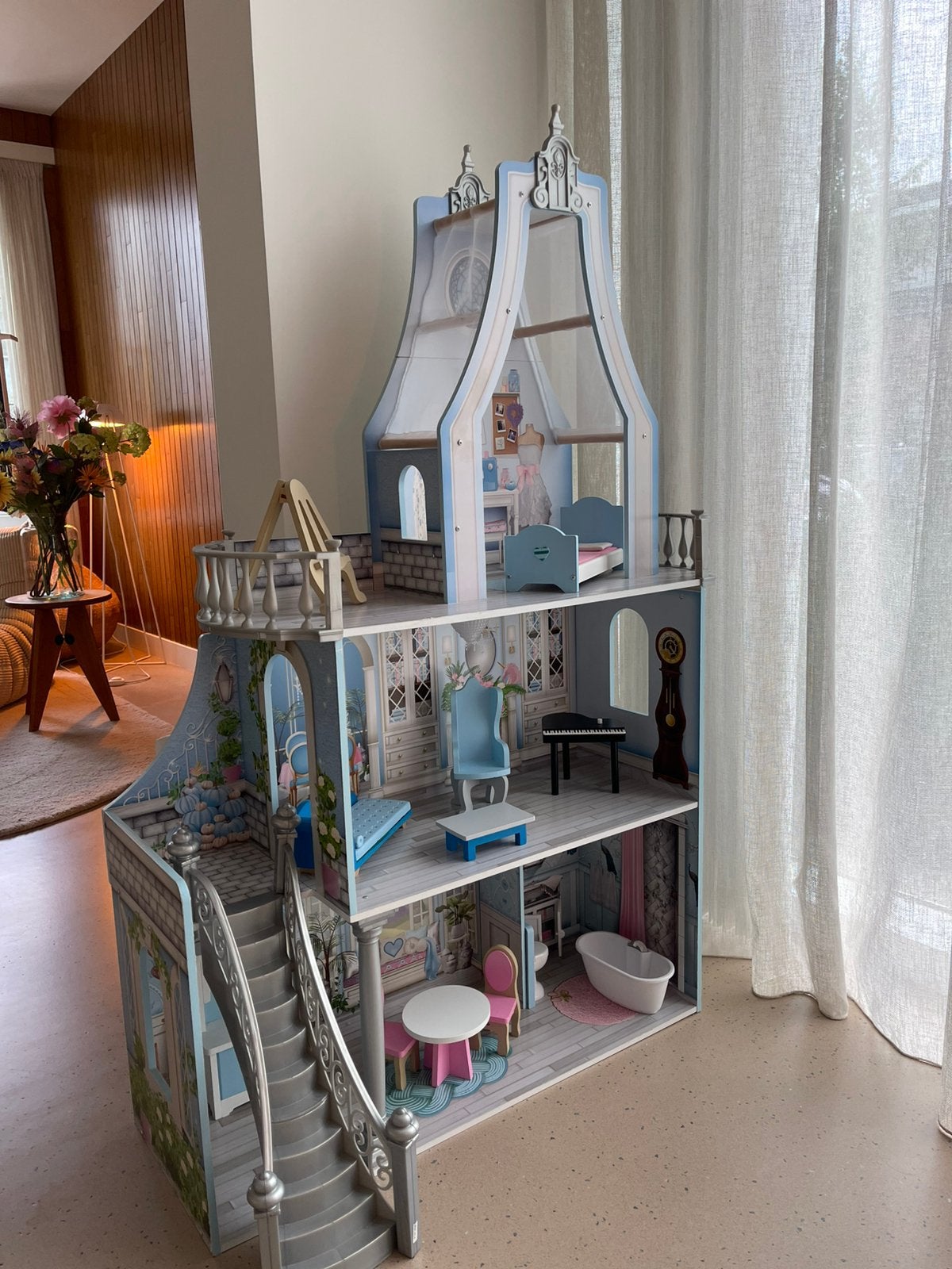 Poppenhuis met licht en geluid, merk kidkraft, zeer degelijk, Enlèvement, Comme neuf, Maison de poupées