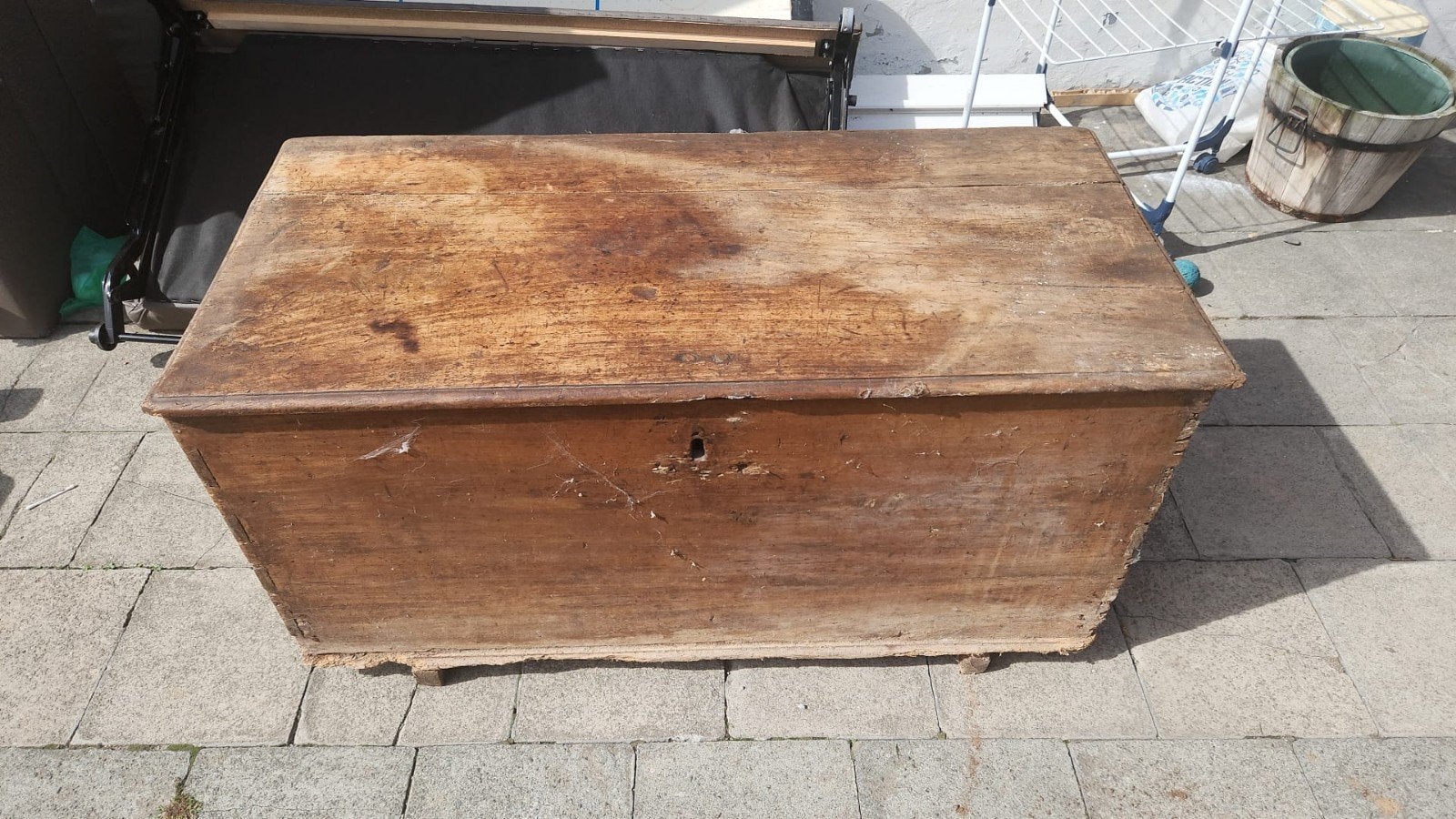 antieke houte kist, Huis en Inrichting, Ophalen