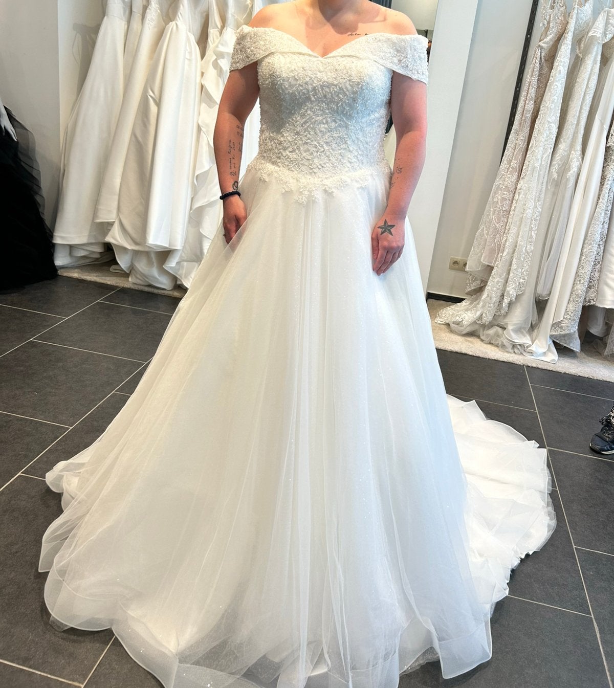 Robe de mariee, Ophalen, Nieuw, Wit, Trouwjurk
