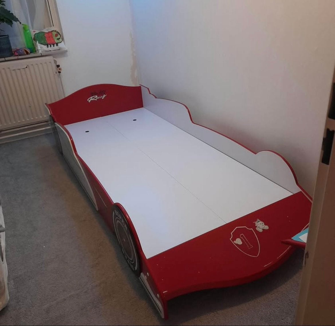 Autobed, Kinderen en Baby's, Kinderkamer | Bedden, Ophalen, Zo goed als nieuw