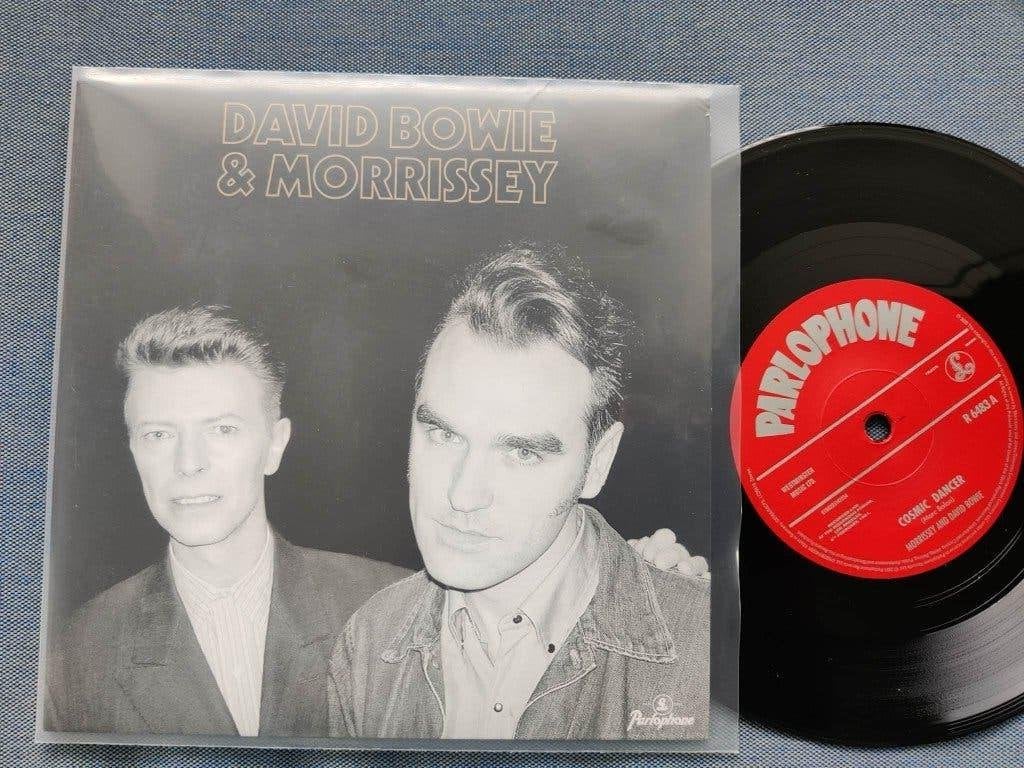 David bowie + morrisey (the smiths) cosmic dancer, perf st, Ophalen of Verzenden