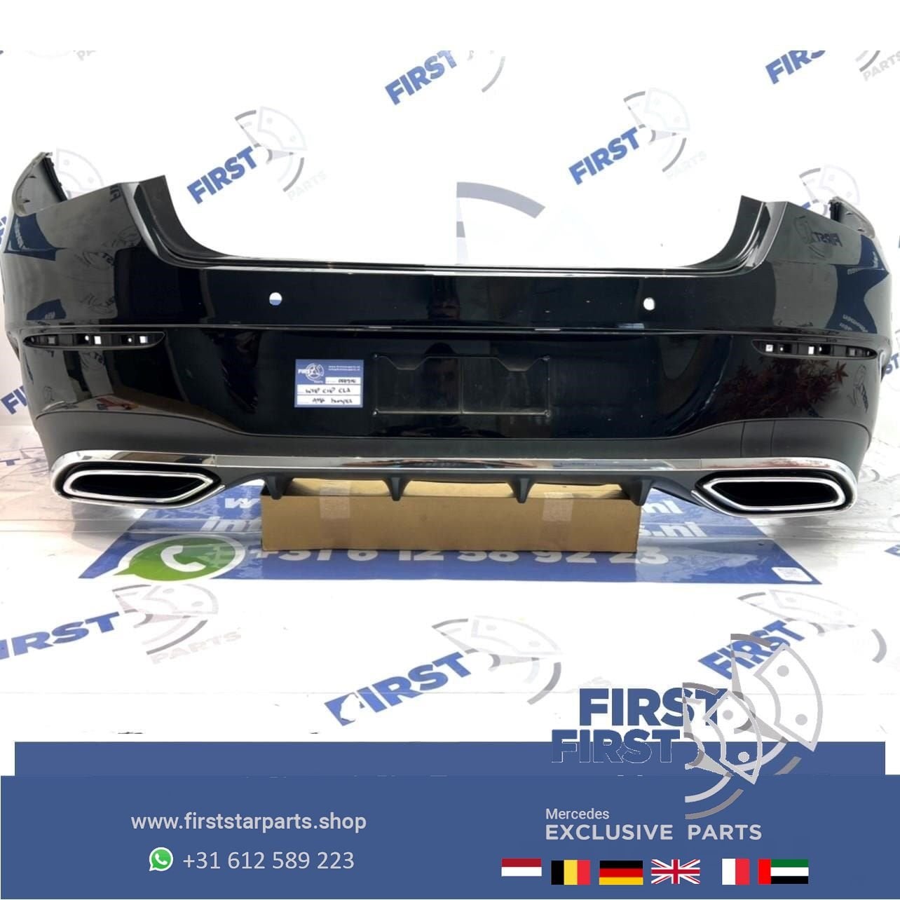 W118 C118 AMG Achterbumper + diffuser Mercedes CLA Klasse 20, Arrière, Utilisé, -, -