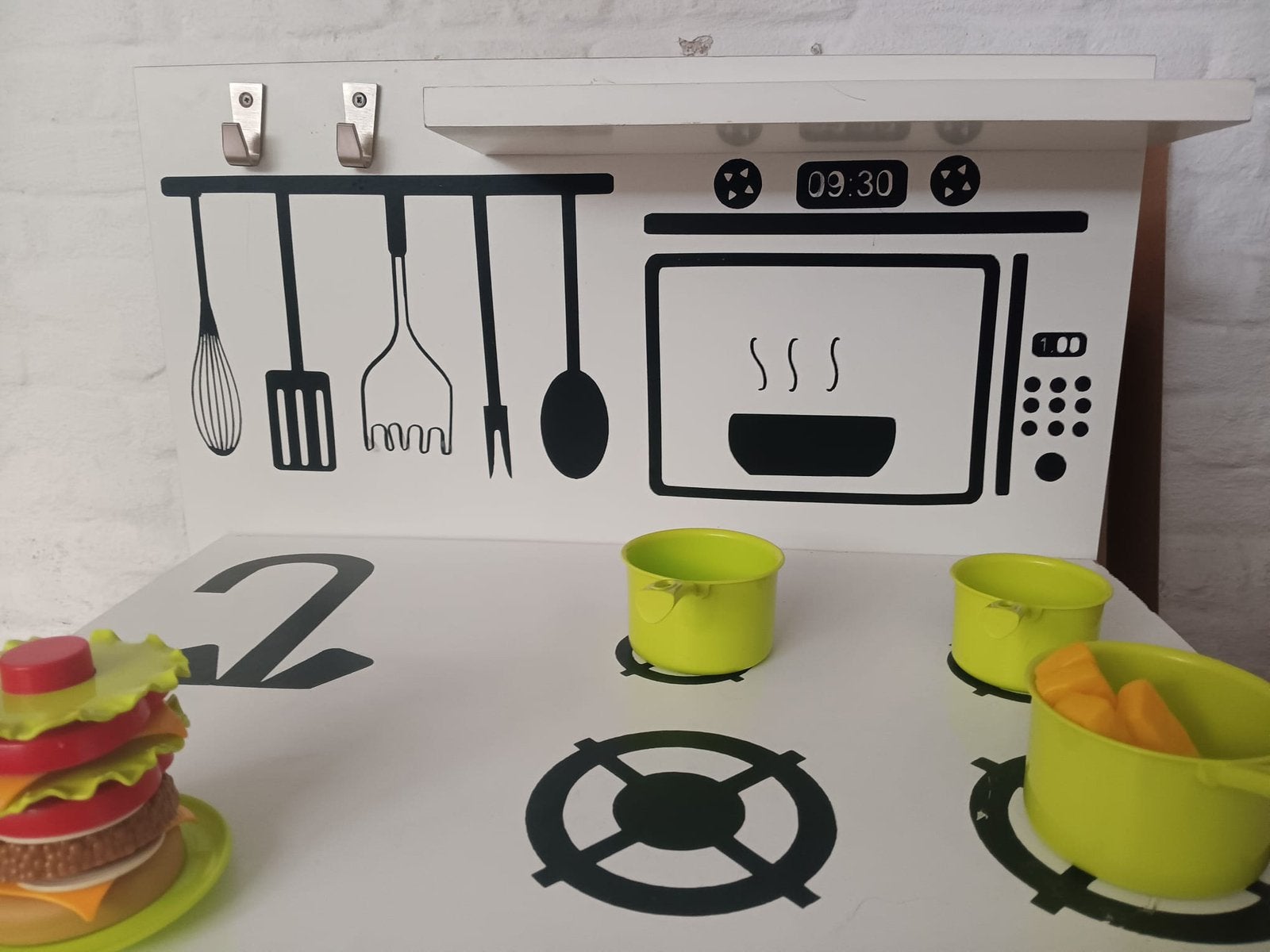 Keukentje met toebehoren, Ophalen of Verzenden, Gebruikt, Hout, Speelkeuken