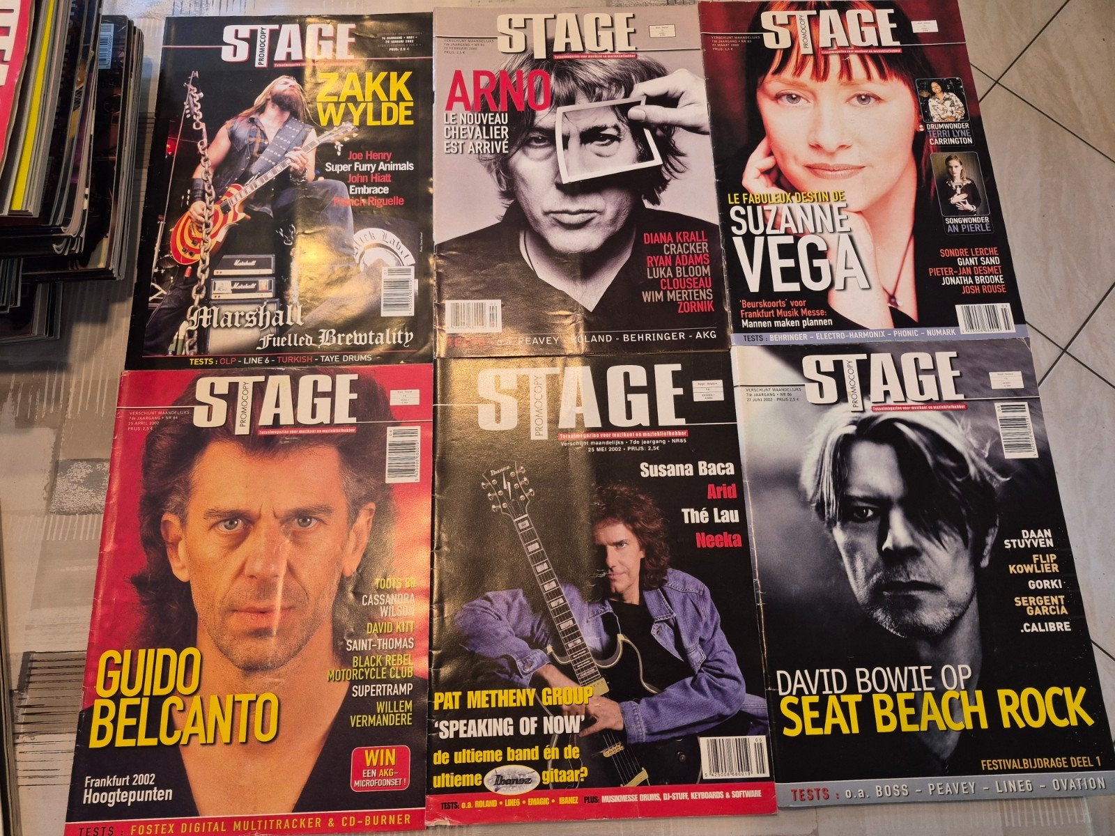 Stage muziek magazine 2002 volledige jaargang, Ophalen of Verzenden