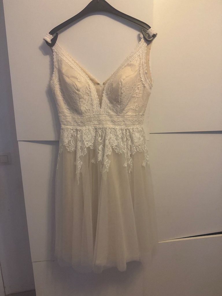 Trouwkleed, Ophalen, Zo goed als nieuw, Wit, Trouwjurk
