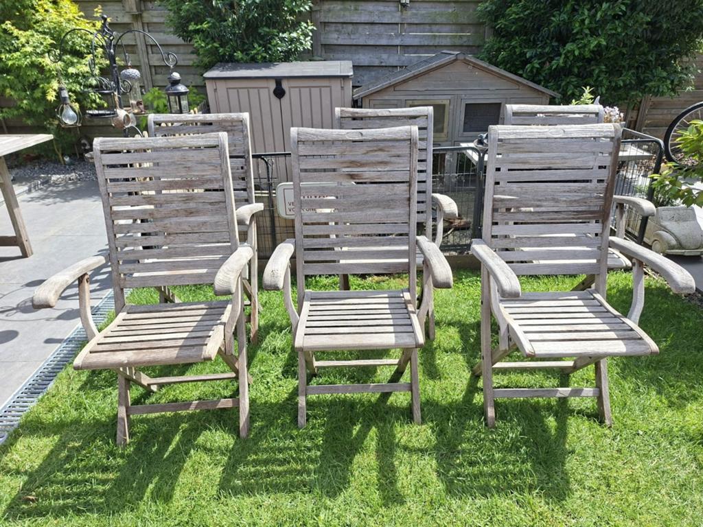 Set de 6 chaises pliantes en bois, Enlèvement