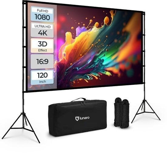 Projectiescherm 120 Inch te huur, Ophalen